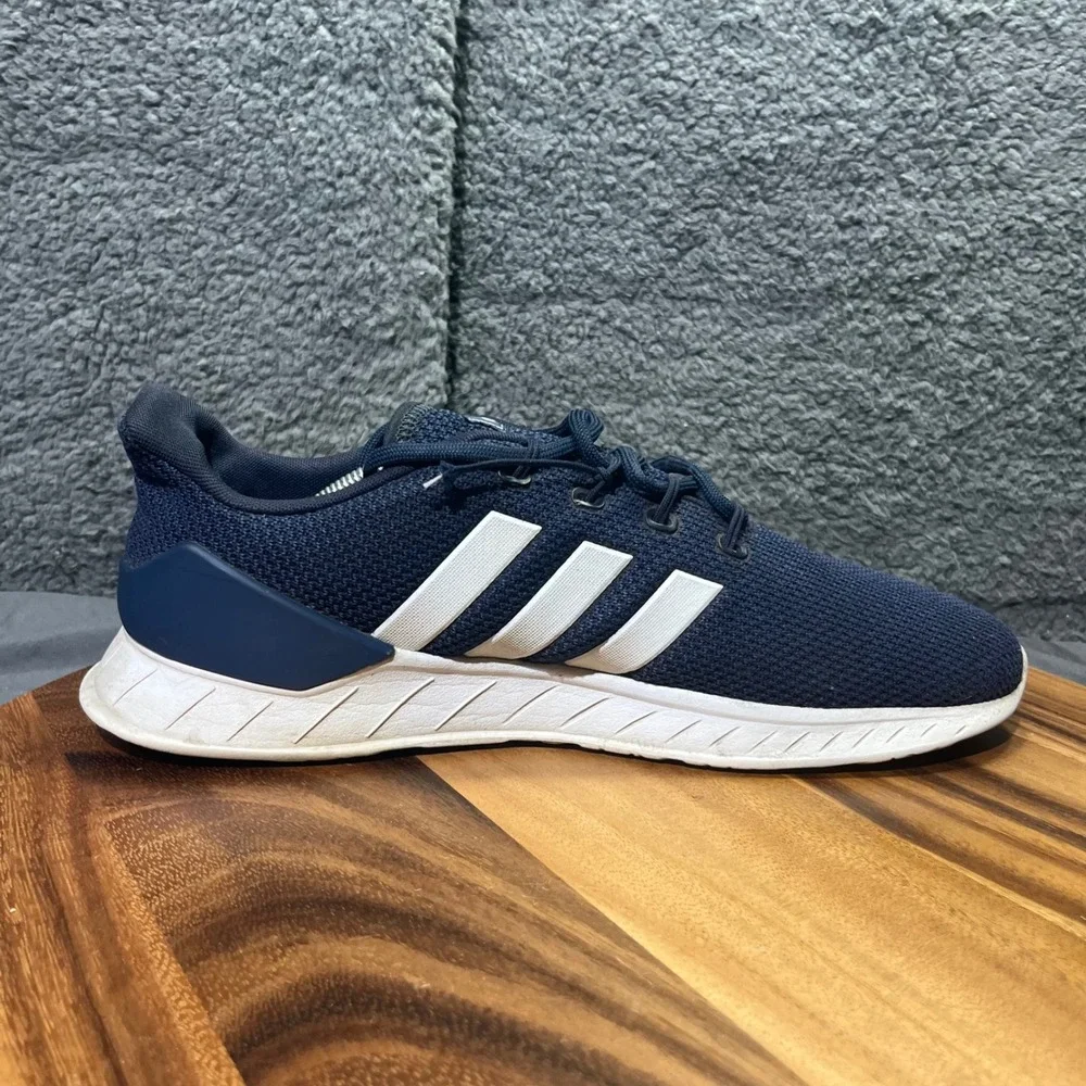 Adidas Questar Mens Navy Blue Running Athletic‎ Shoes Lace Up Sneakers Size 12